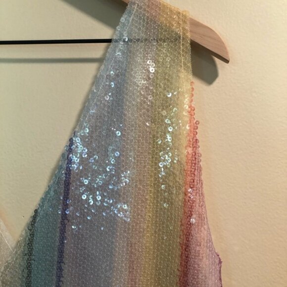 FARM Rio Rainbow Romper Music Festival/Eras Tour/Pride/Hippie/Boho size L - Picture 5 of 14